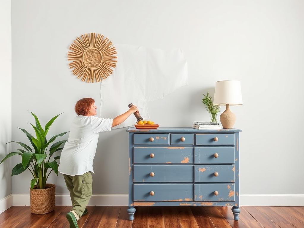Repaint the wall or piece of furnitureфото
